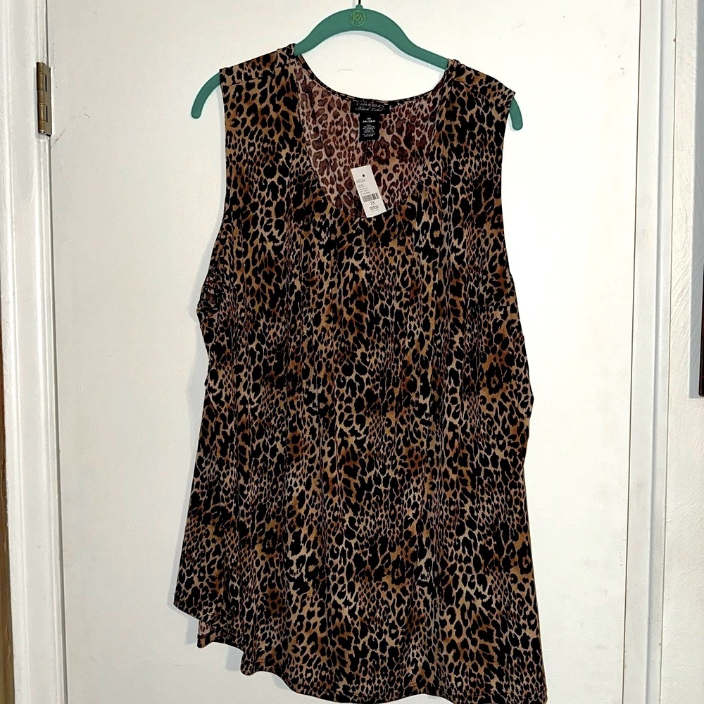 Catherines Animal Print Sleeveless Tunic